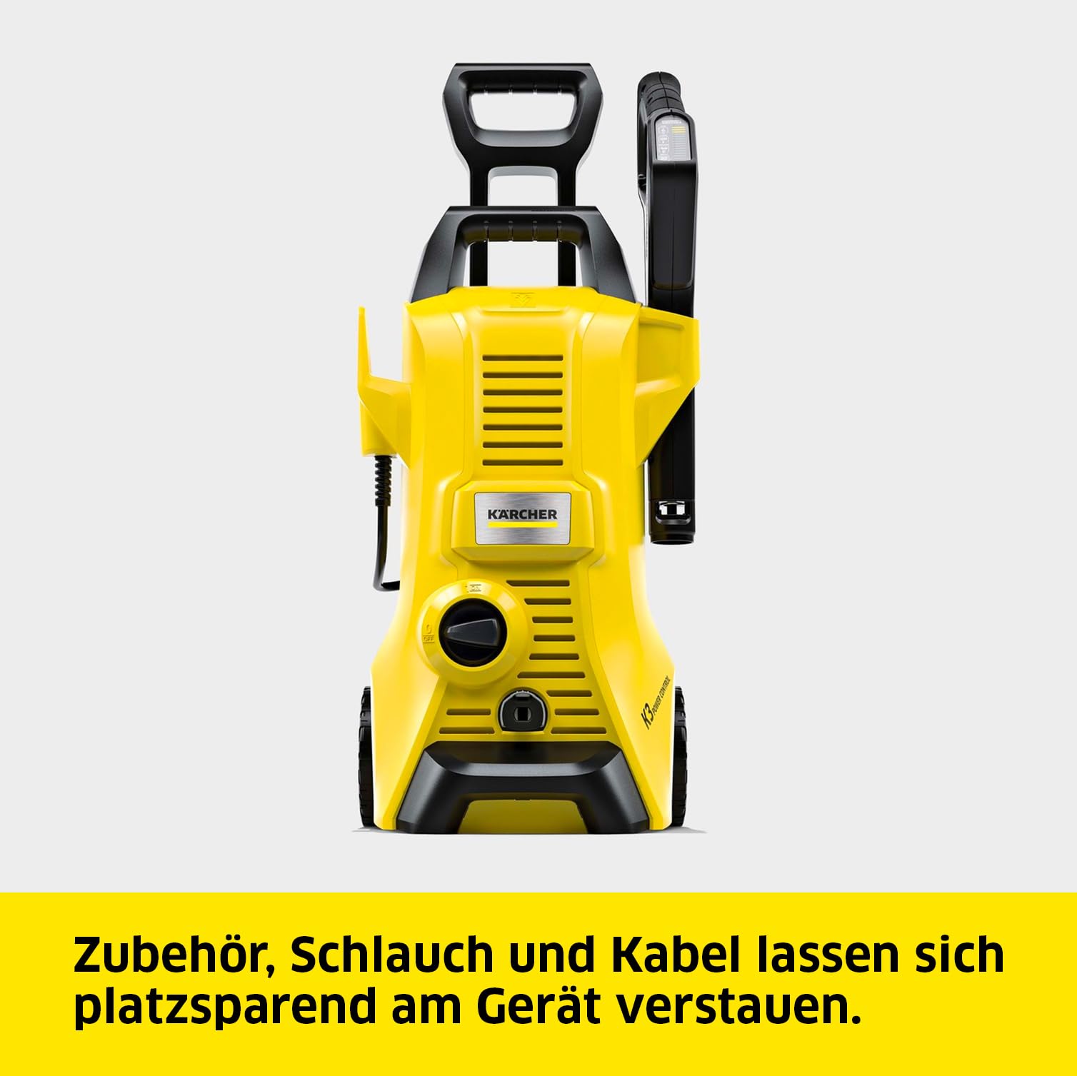 Kärcher Hochdruckreiniger K 3 Power Control: Clevere App-Unterstützung - für eine effektive Reinigung bei alltäglichen Verschmutzungen, Gelb