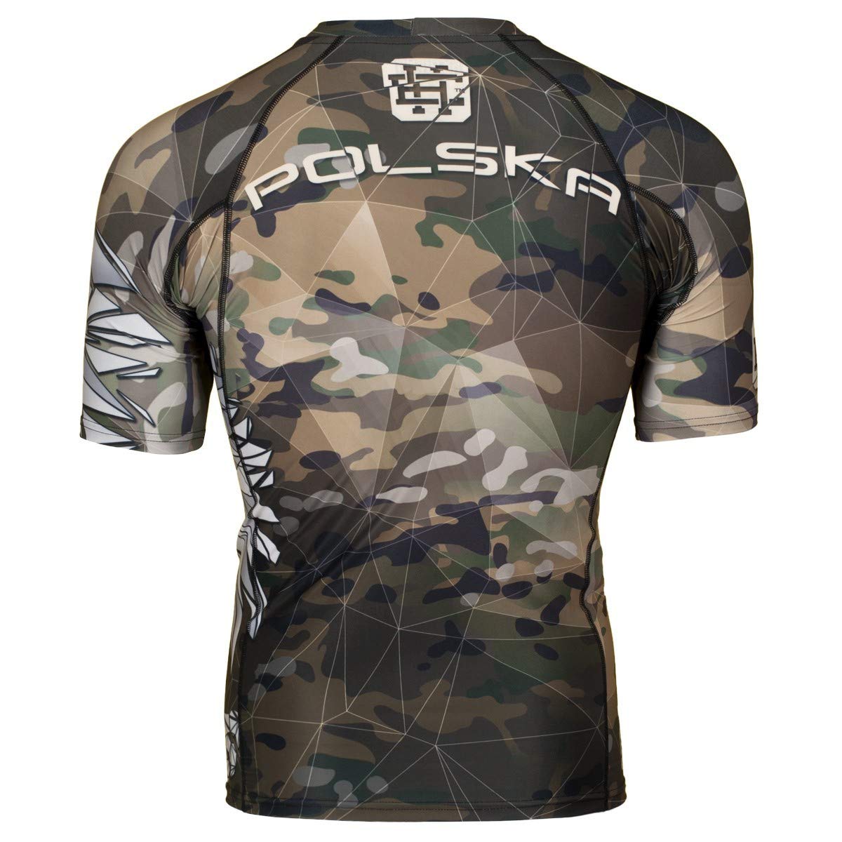 Kurzarm Rashguard, Herren-Sport-T-Shirt, Fitness-T-Shirt, Kompressionsshirt, Shortsleeve, Funktionsshirt Bodybuilding MMA Boxing