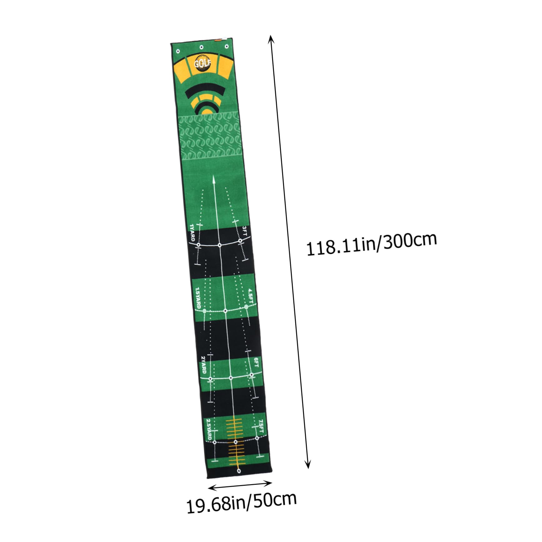 GALPADA Office Indoor Golf Putting Green Mat Practice Putting Mat for All Skill Levels Training Tool for Beginners Advanced Golfers Color Enhance Skills Anytime