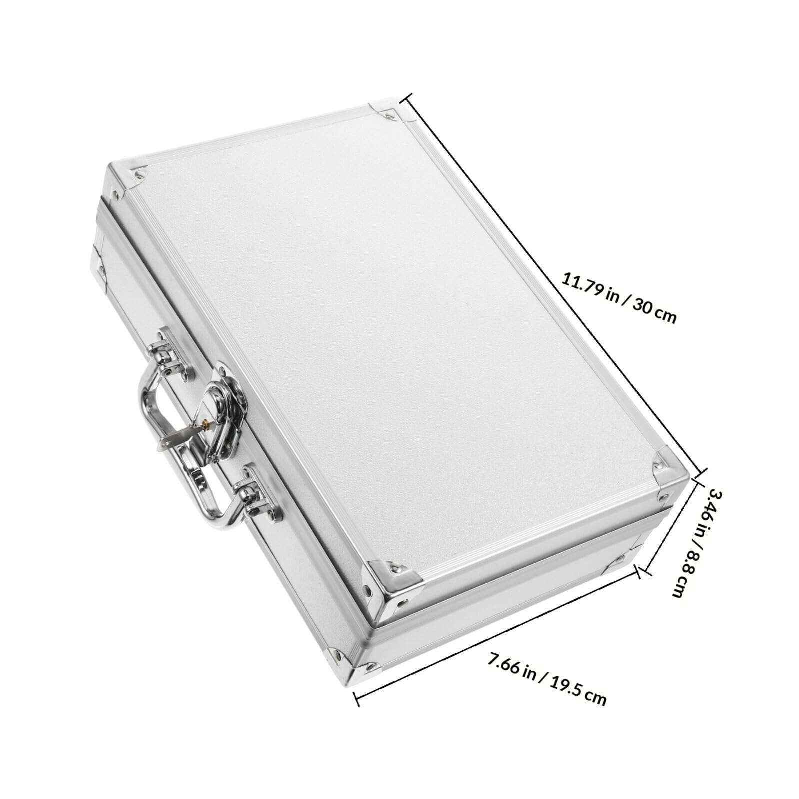 Valigia per Attrezzi in Lega di Alluminio Resistente con Design Versatile e Chiusura Sicura, per Cantieri e Ufficio, Custodia Portatile Pratica e Maneggevole Colore Casuale
