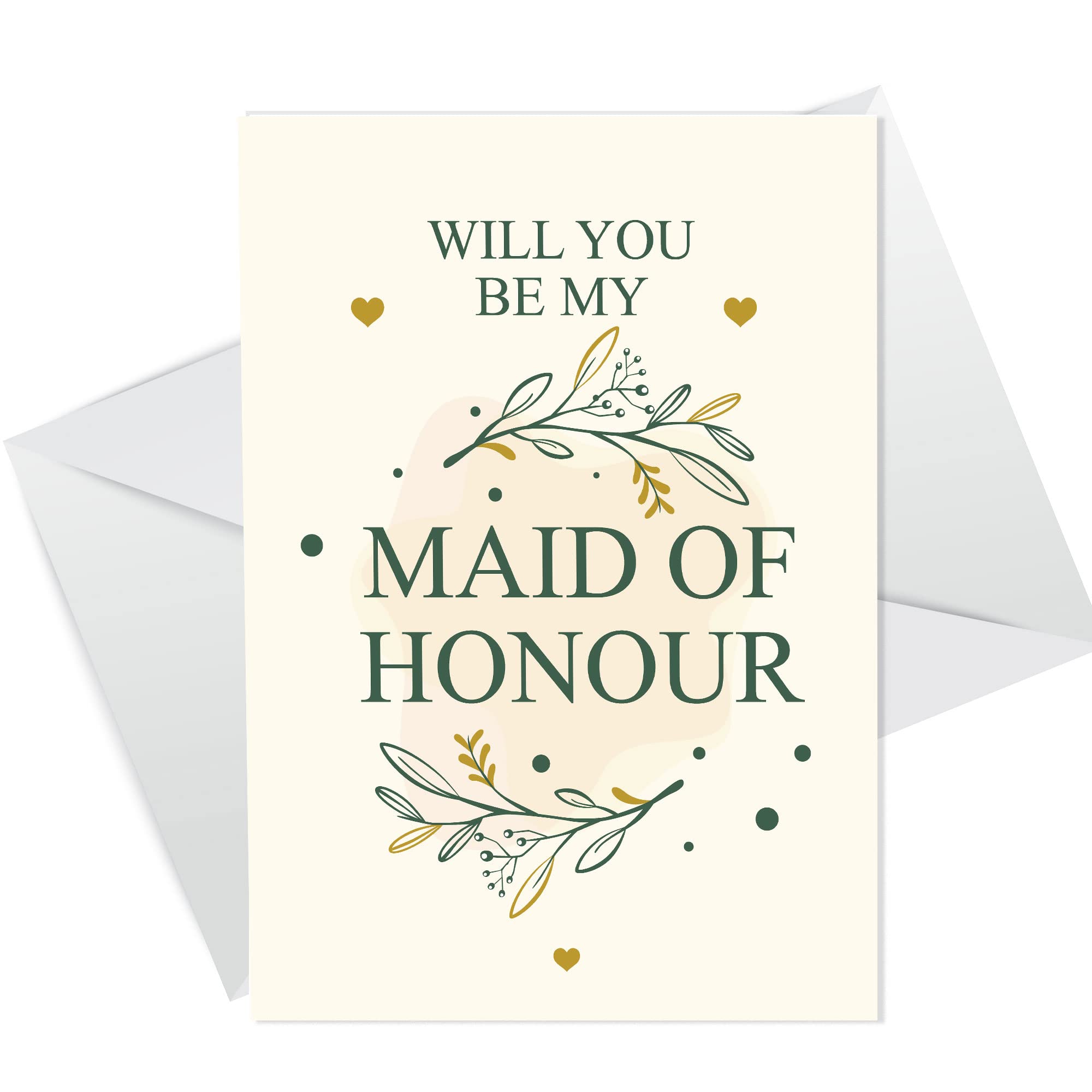 Will You Be My Maid Of Honour Card Invite Invitation Card For Best Friend Sister