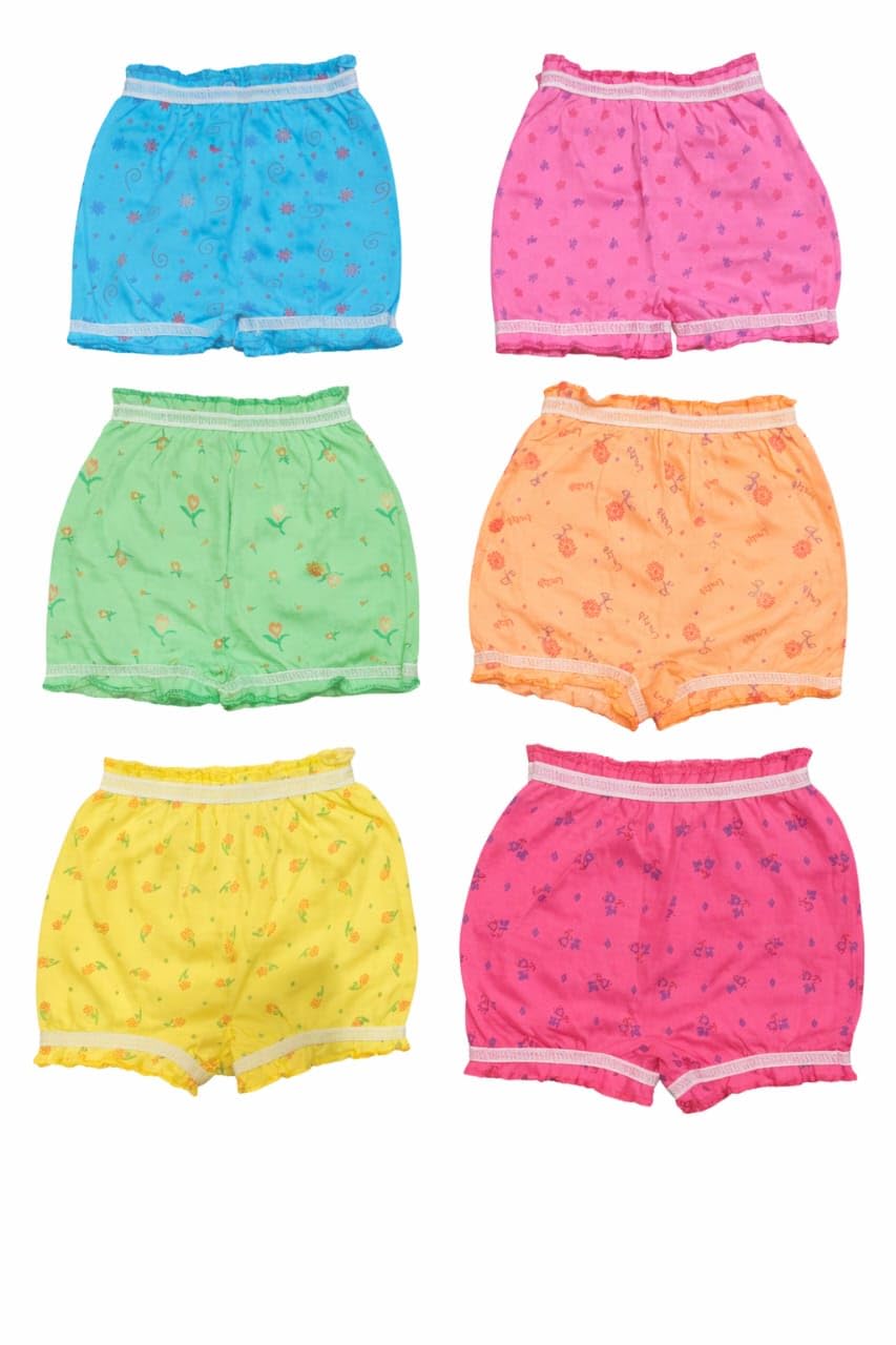 Calvero Girls Bloomers with Floral Print, Multicolor Shorts Pack, Soft Cotton Blend Underwear with Elastic Waistband and R... - Review, Price and Buying Guide