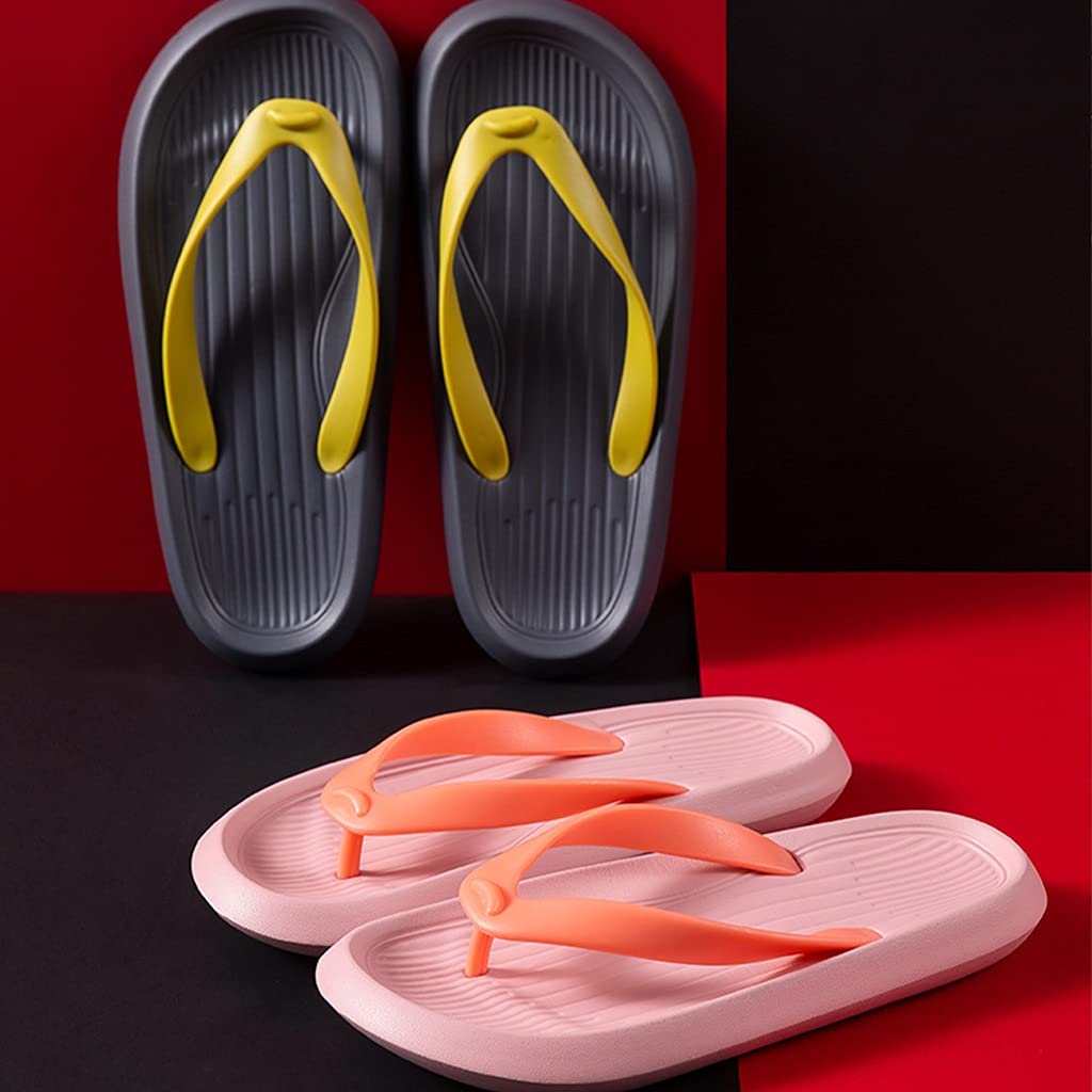 slippers dames Flip Flops Slippers For Mannen, Strand Flip Flops Zomer, Zacht Lichtgewicht Sandalen For Vrouwen Anti Slip Casual Slippers Douche Strand Zwembad Badkamer Platte Glijbanen Schoenen