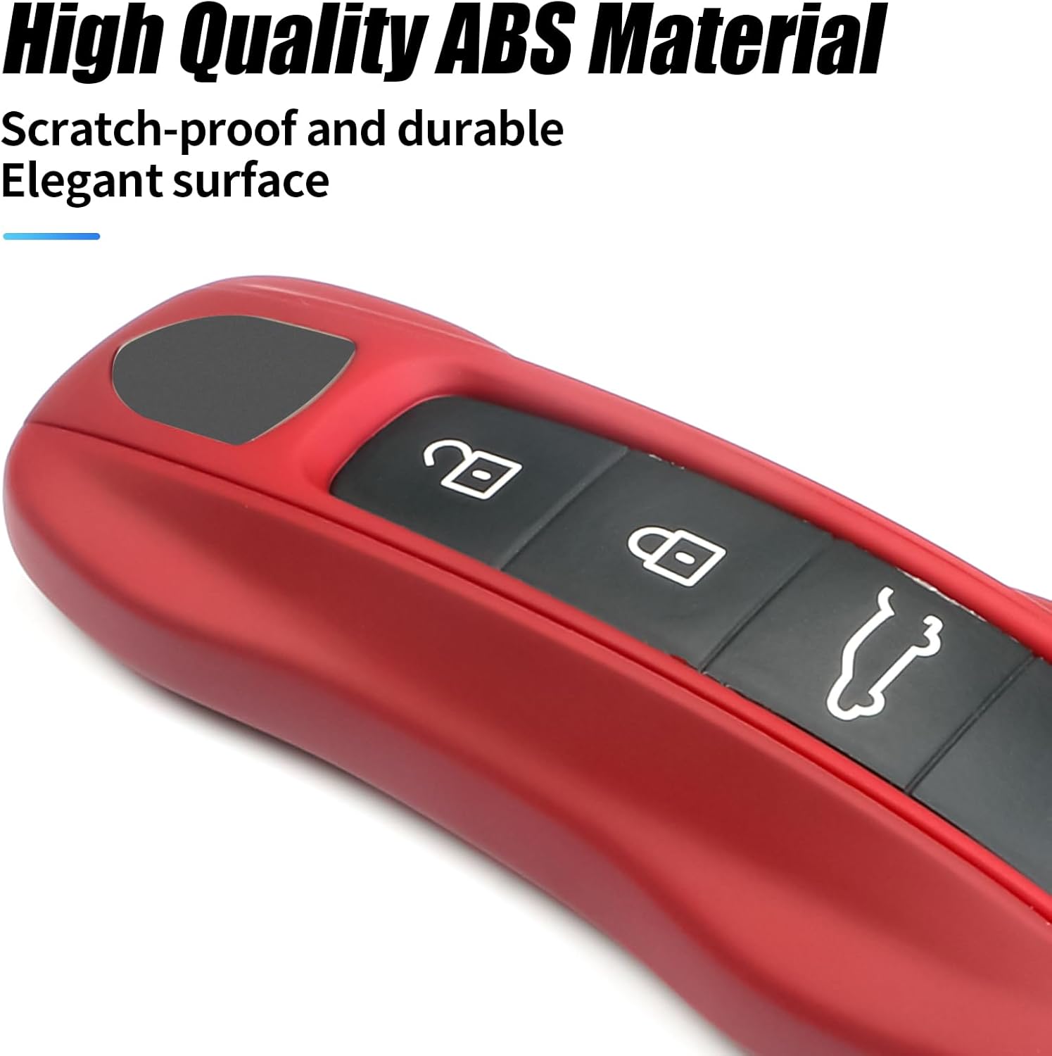 Bordeaux red Key Fob Cover Compatible with Porsche Cayenne 2018-2025 Panamera 2017-2024 911 2019-2023 Taycan 2019-2024 Compatible with Porsche Key Cover - Image 5