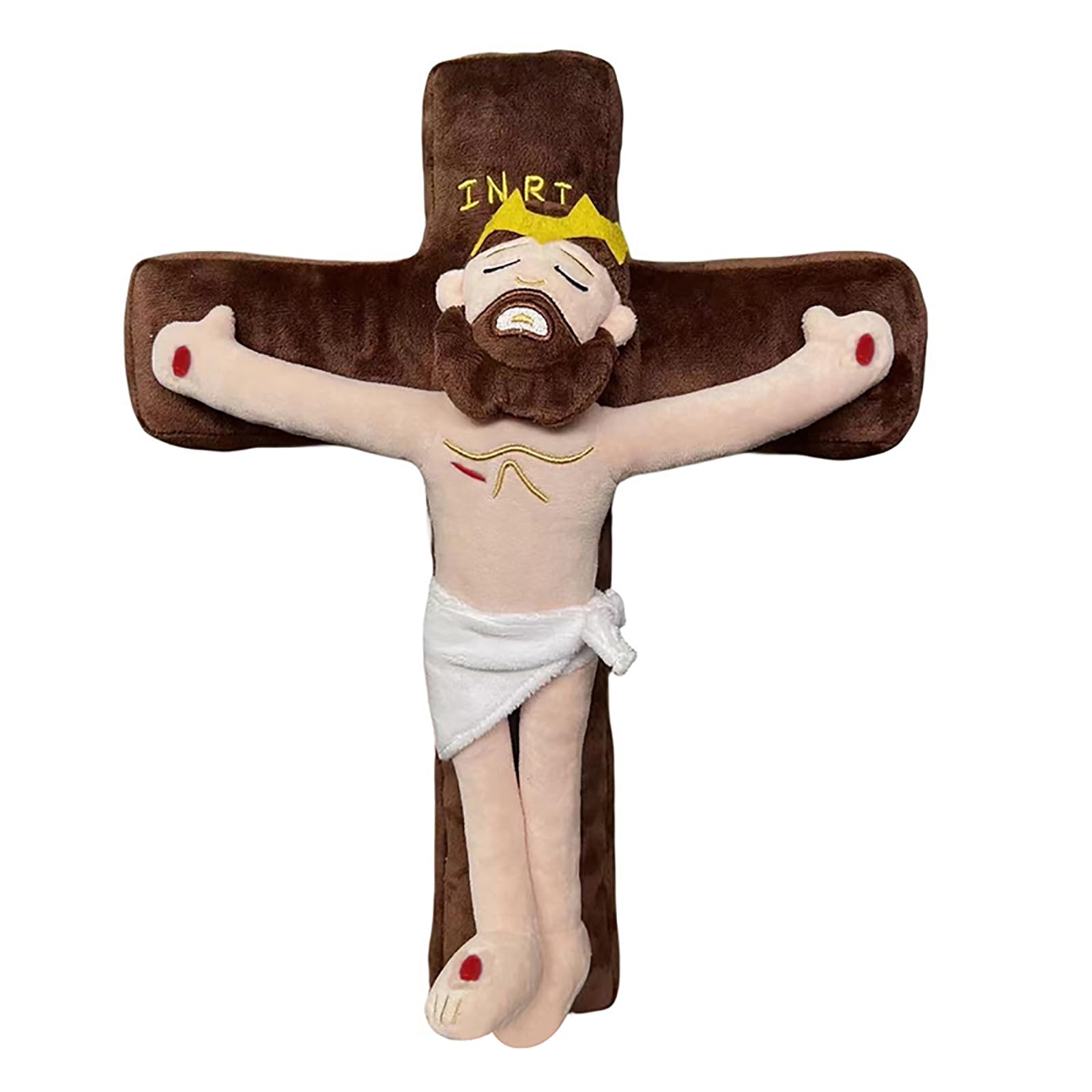Qxiao Boys Style-F My Friend Jesus 14 Inch Religious Christ Smiling Jesus Plush Doll - Classic Savior Stuffed Toy For & Girls - Easter Party Favors