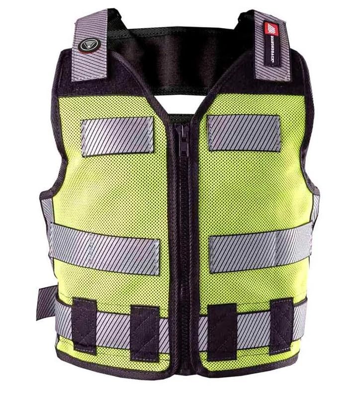 Diamondback Hi-Viz 701 Tool Vest, Safety Yellow | Breathable military-grade mesh that carries a full pouch layout - high-visibility protection with shoulder load support