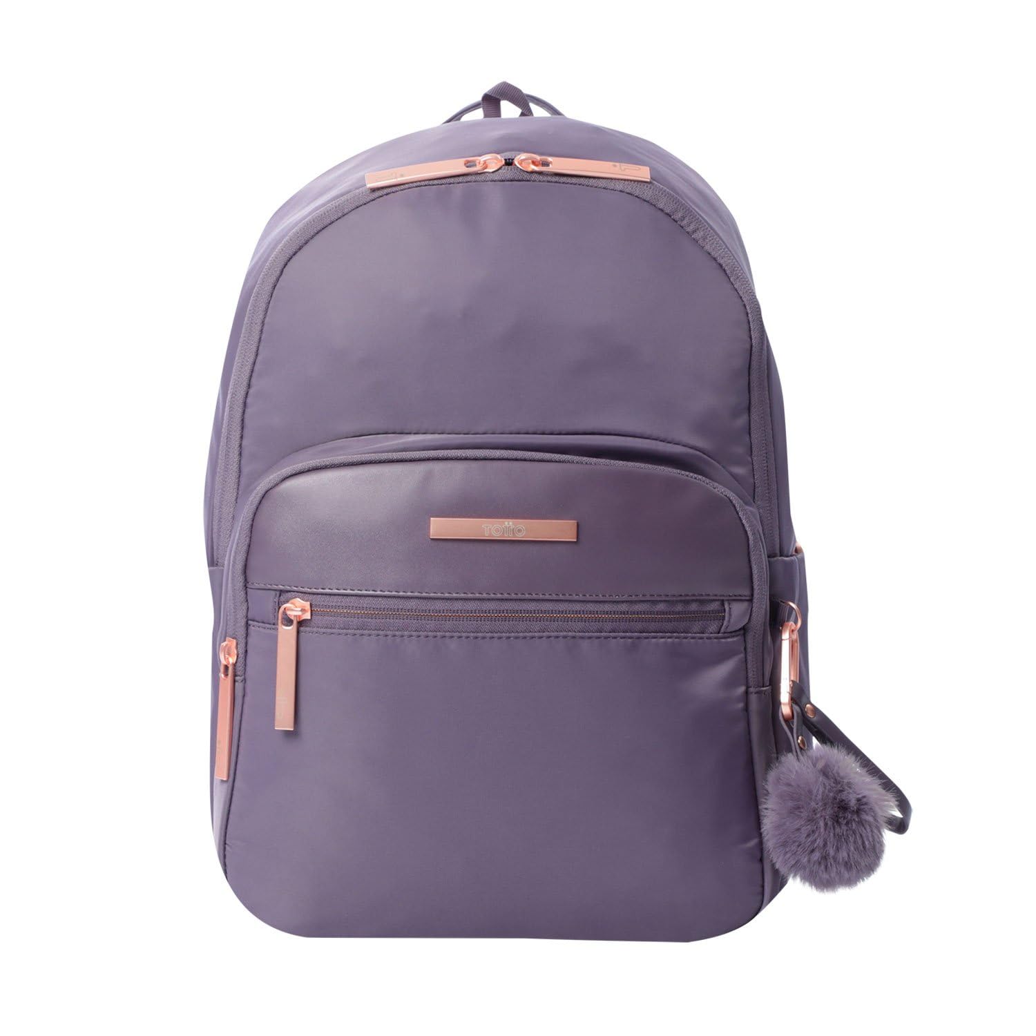 TOTTO - Mochila para Ordenador Portátil de 13 Pulgadas, Modelo Adelaide 3, Bolsillo Secreto, 3 Compartimentos, 2 Bolsillos Botella, Correa para Colgar en Maleta, Resistente
