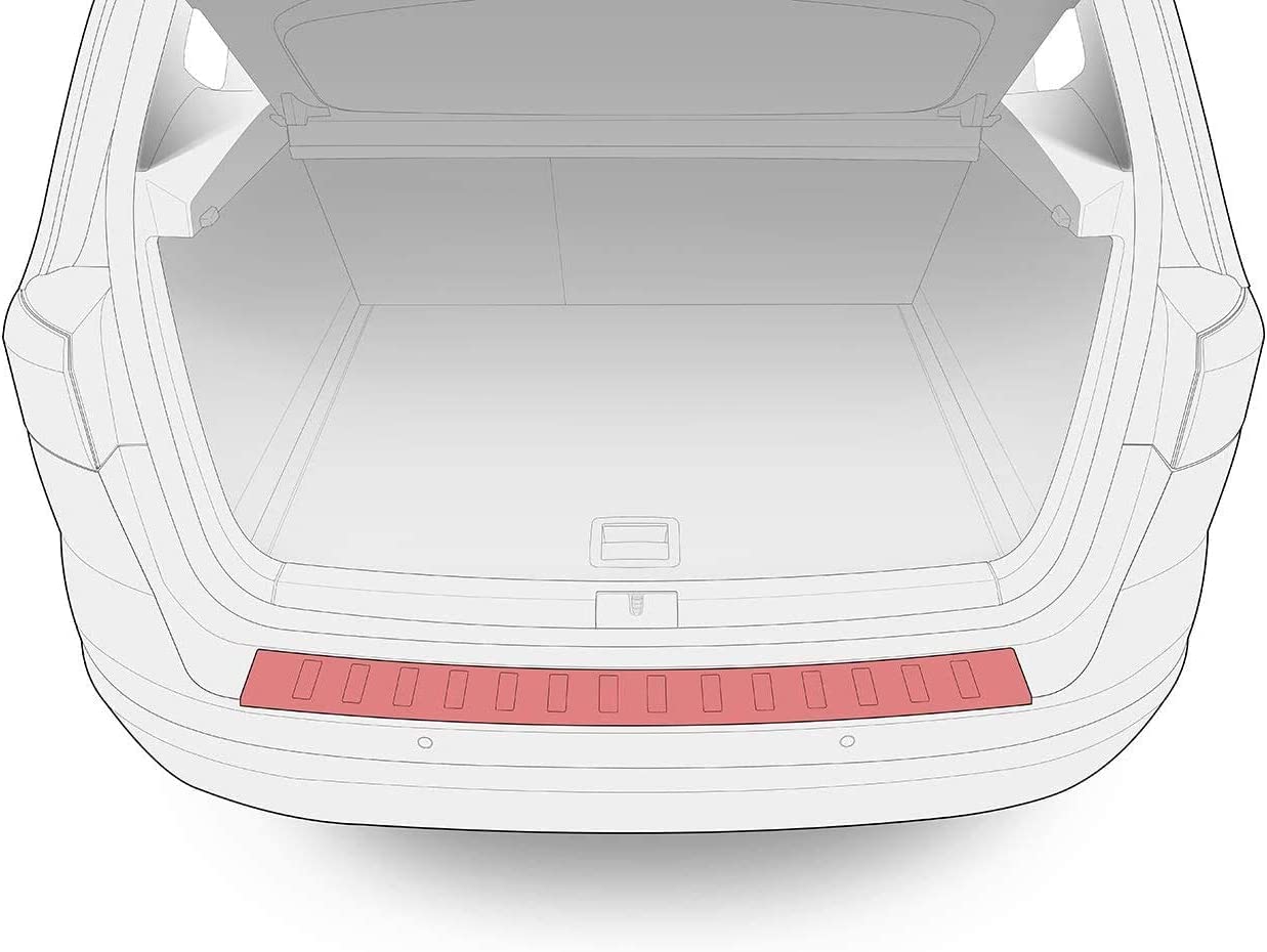 Protector De Parachoques Trasero Para Peugeot 2008 I (2016-2019) | Antiarañazos, Fibra De Carbono | Fácil Instalación Con Adhesivo