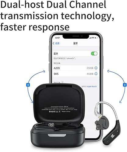 Miniatura 8 de YINYOO Cable adaptador inalámbrico KZ AZ09 Bluetooth 5.2 para ZSNZSN PROZSN PRO-XZS10 PROZS10 PRO XEDX PROAS16AS16 PROPR2ZEX PROAS12AS24DQSC12C10CRA