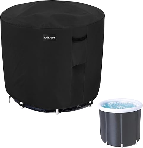 Miniatura 1 de ANartcle Cubierta para bañera de hielo al aire libre, impermeable, 600D, resistente, portátil, plegable, cubierta de bañera fría (solo cubierta)