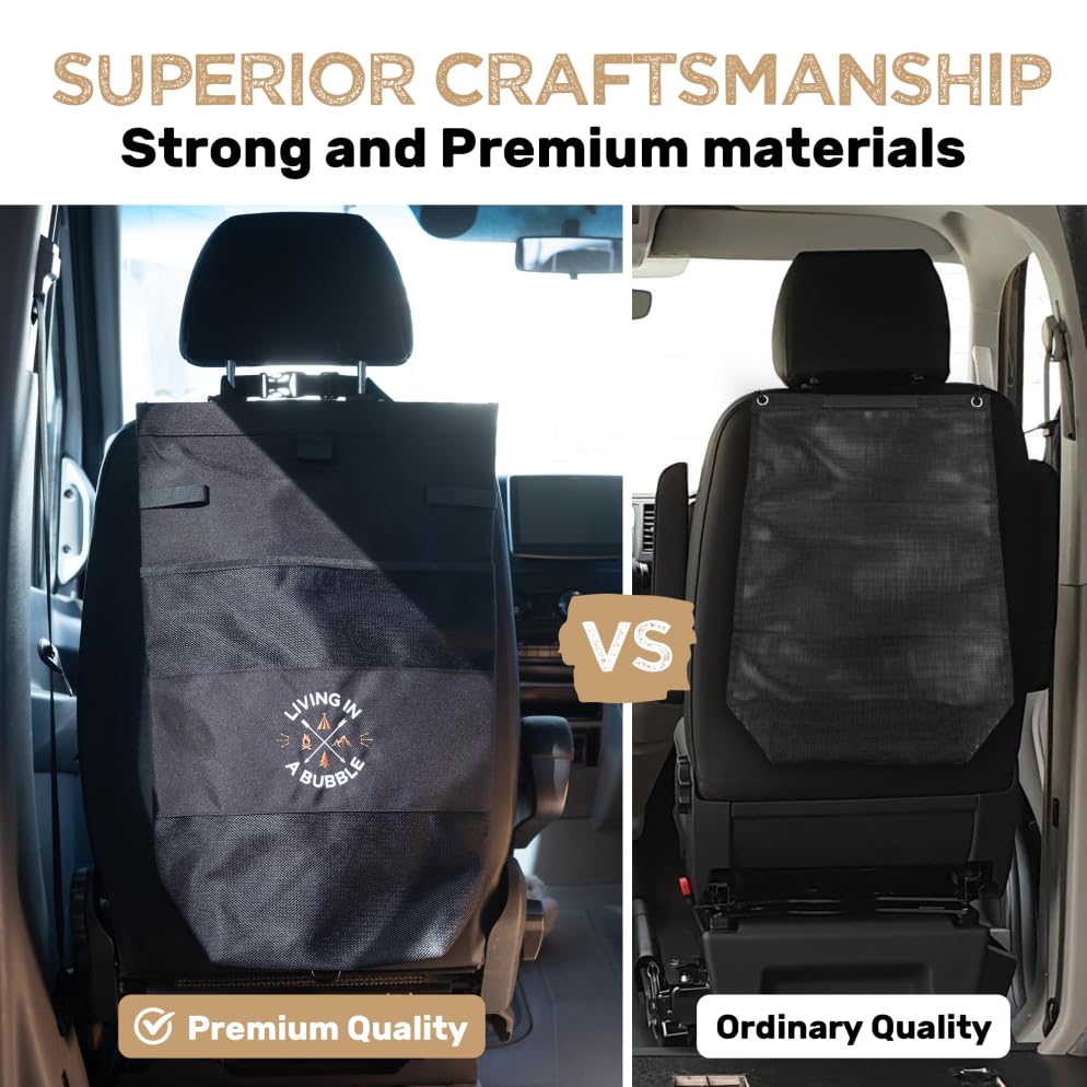 Image of Living in a Bubble Wet Dry Laundry Bag - Portable Waterproof Laundry Hamper for RV, Campervan & Travel - Foldable Clothes Organizer with Separate Wet & Dry Compartments