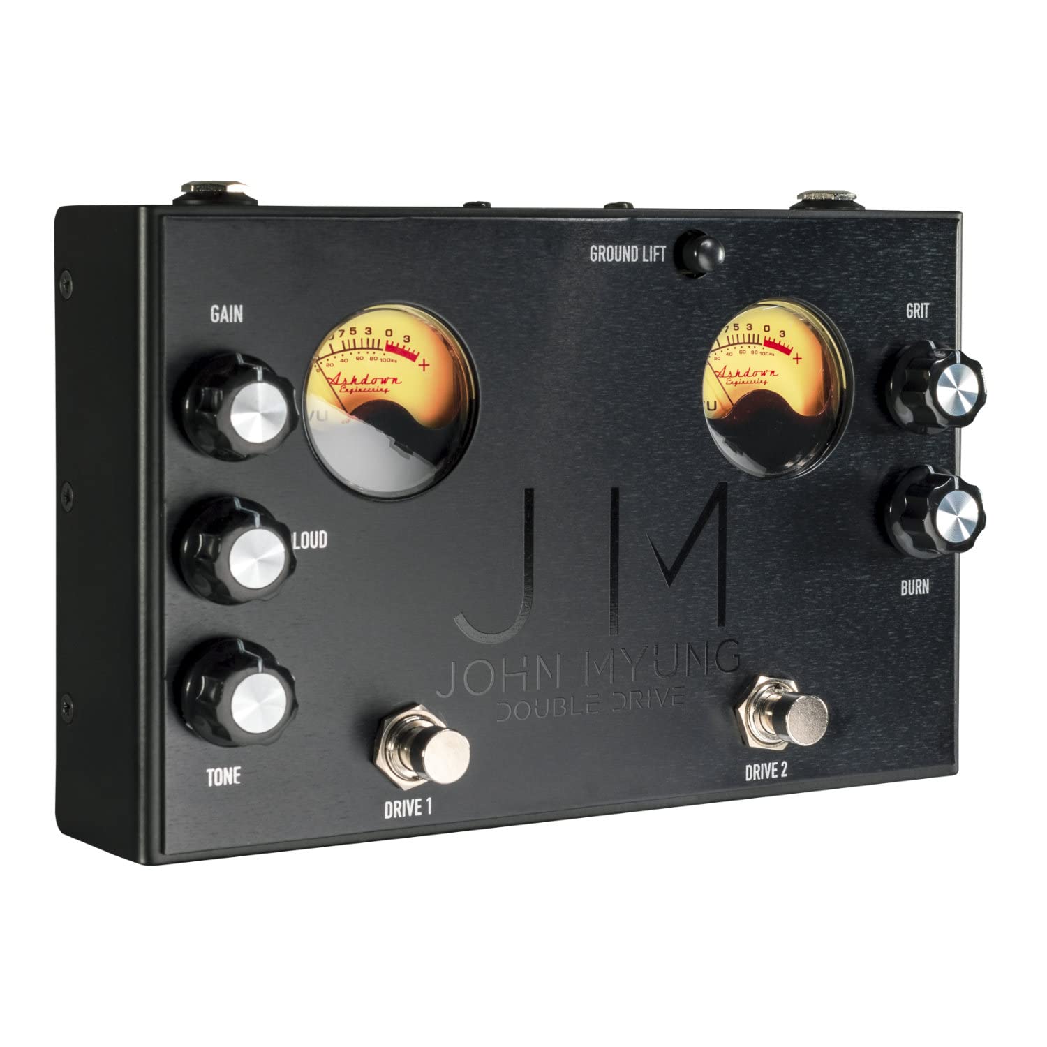 Ashdown Engineering Black 9V John Myung Signature Pedal With Double Drive & Dual VU - Image 2