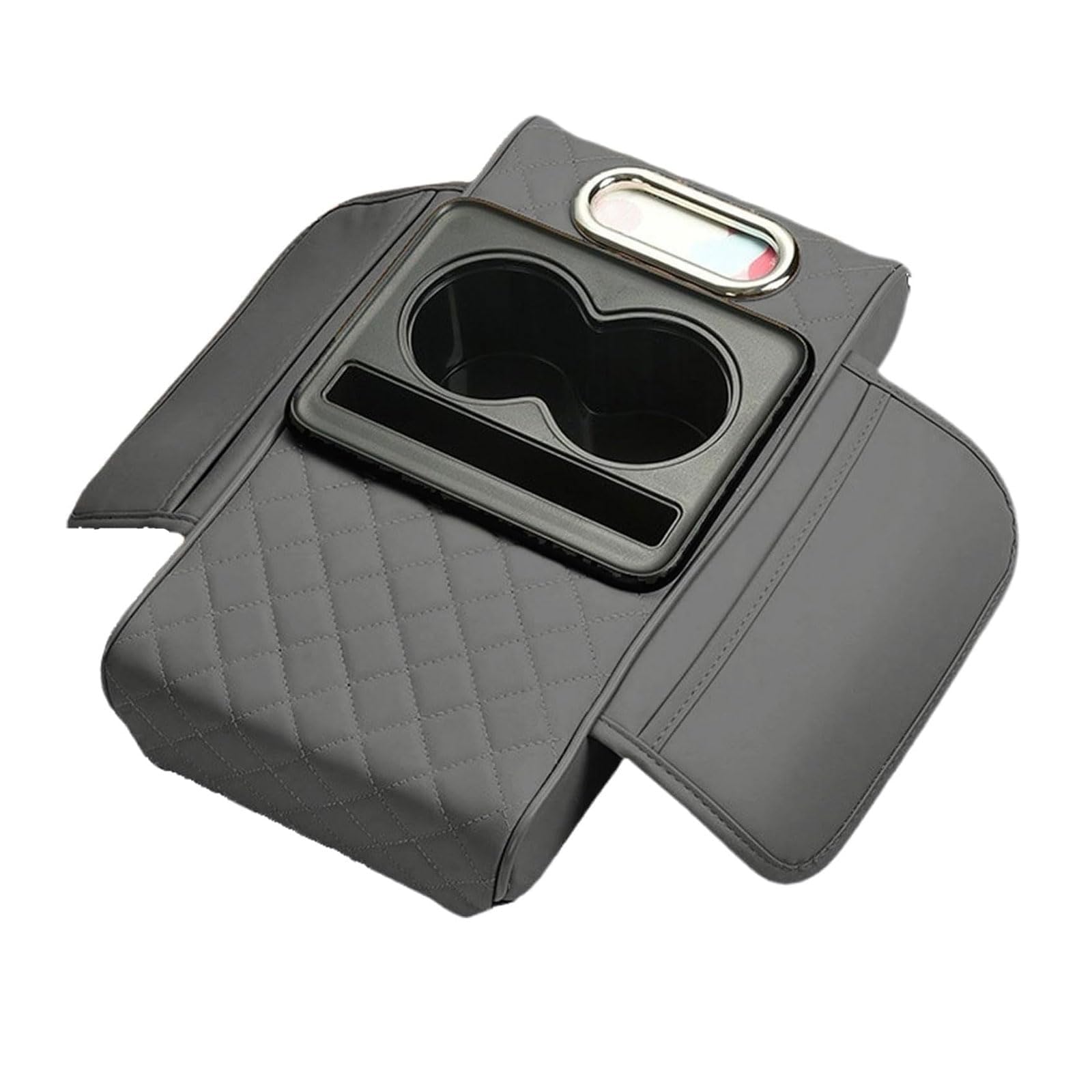 YNDLHXC Car Armrest Organiser for Toyota Verso (7seats) 2011-2016-pr, Console Cupholder Storage Box Leather Tissue Dispenser Holder,normal-B