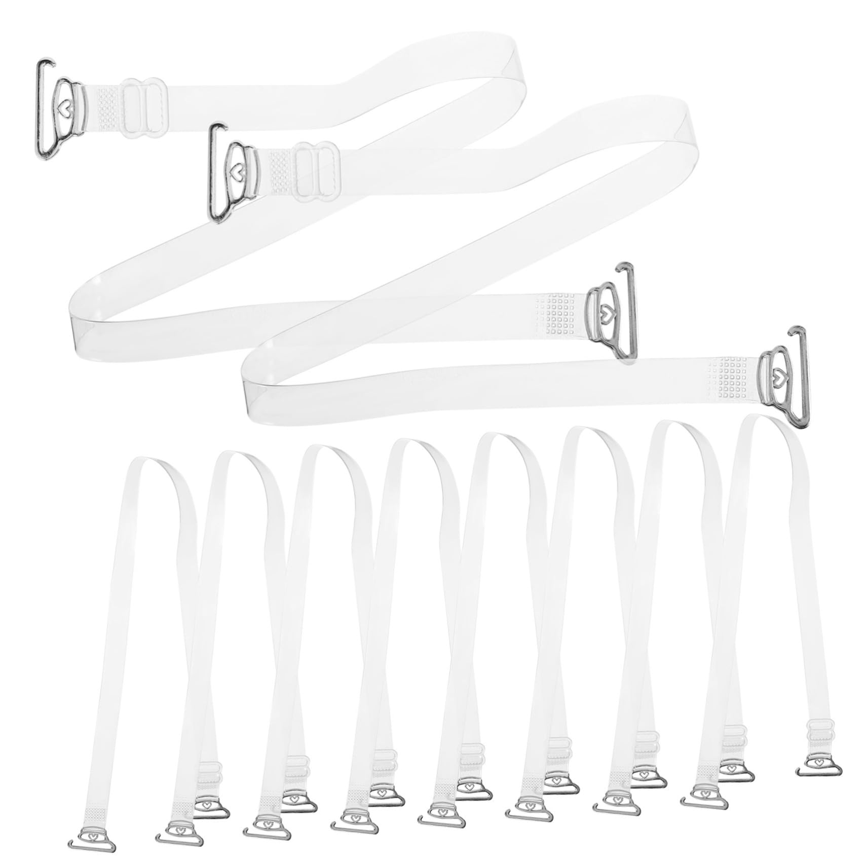 VALICLUD 20st Transparente BH-träger Dekorative BH-träger Sport-BH-verlängerung BH-träger Dekorativ Verlängerungsgurt Verlängerungs-BH-träger Elastischer, Verstellbarer BH-träger TPU，