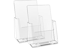Acrylic Pamphlet Holders, 6&#x27;&#x27; x 9&#x27;&#x27; 2 Pack