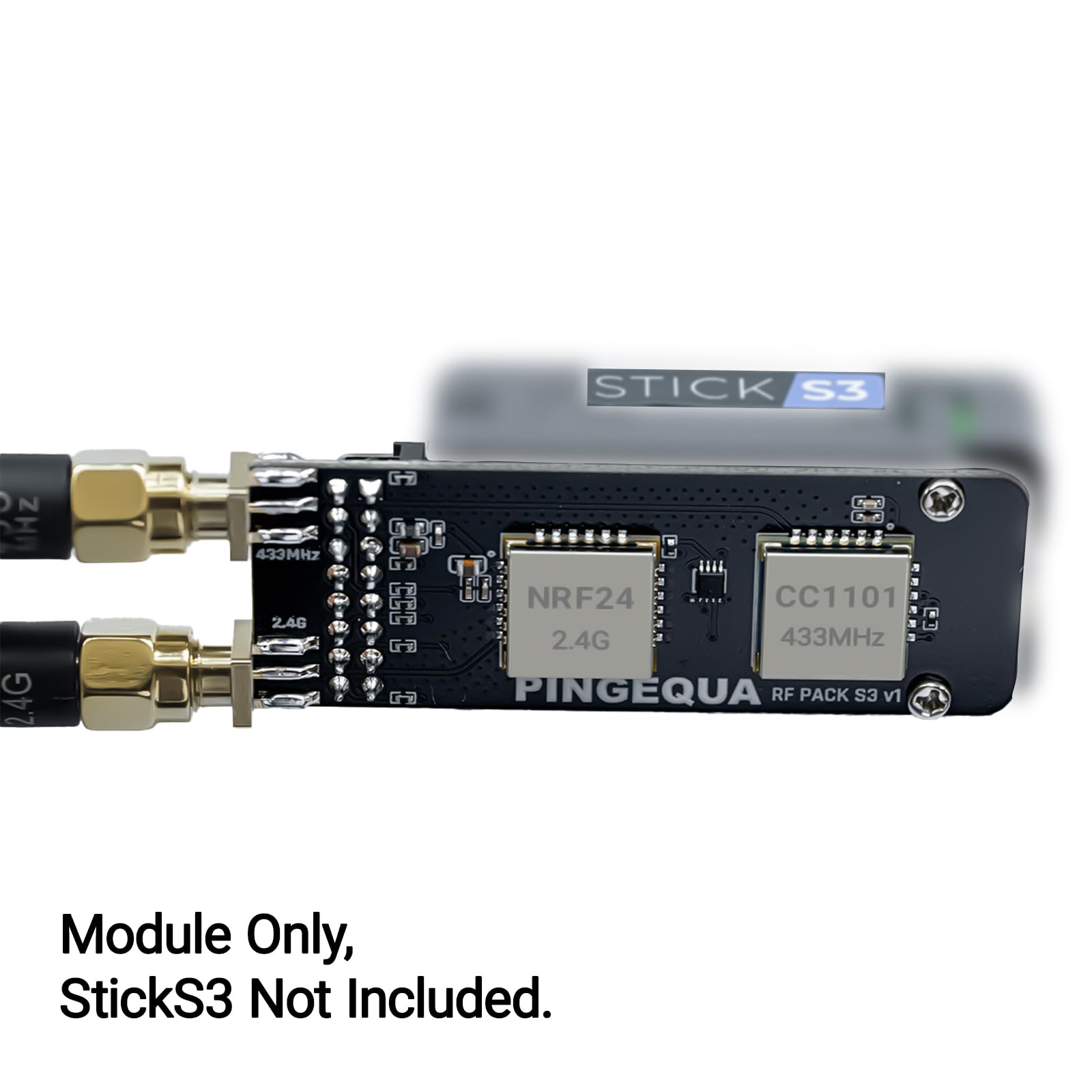 Modulo RF S3 Dual Band per scheda di sviluppo wireless M5Stack StickS3, CC1101 (433 MHz) e NRF24L01+ (2,4 GHz)