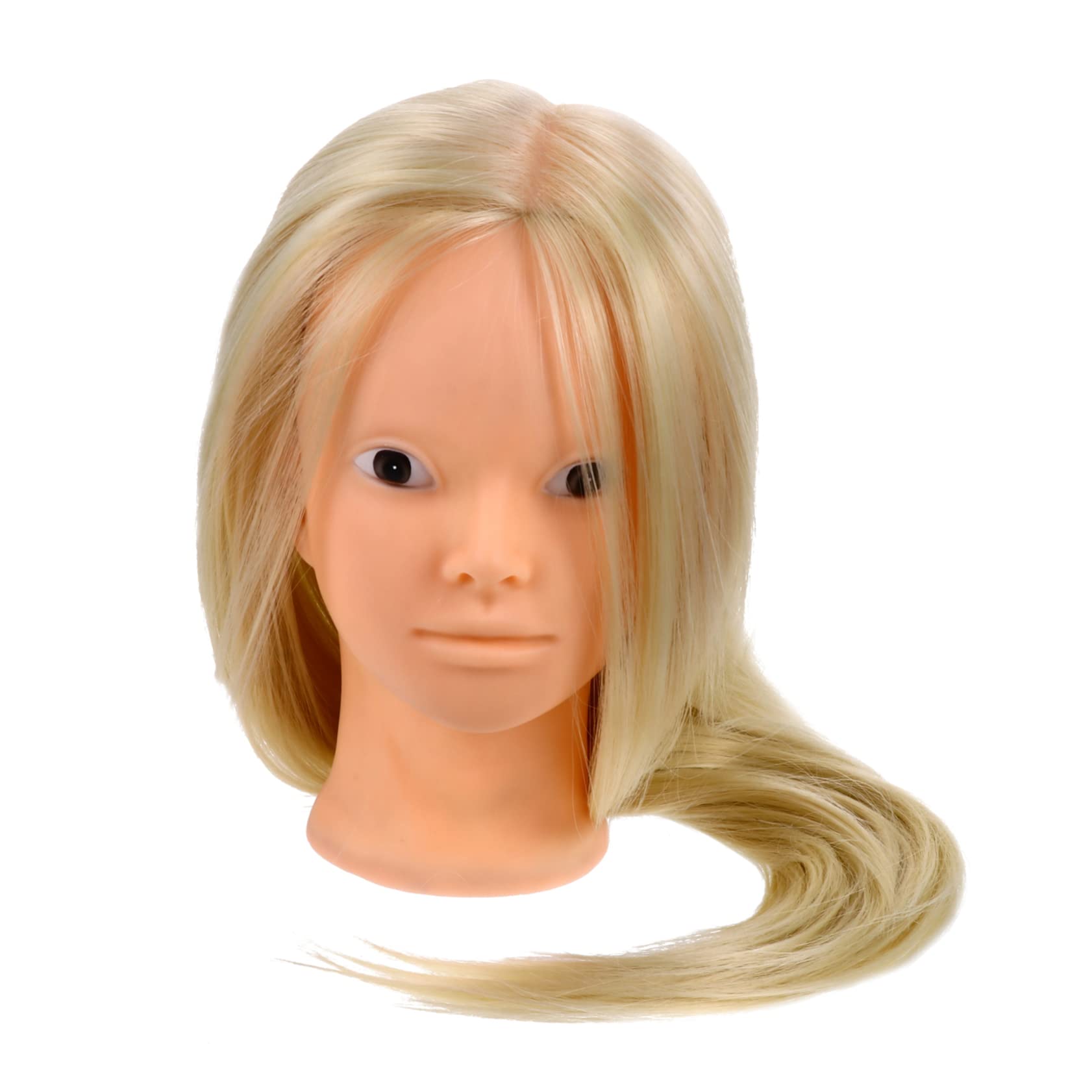SHERCHPRY Hairdressing Practice Head Long Hair Wig Training Head for Stylists Barbers Students