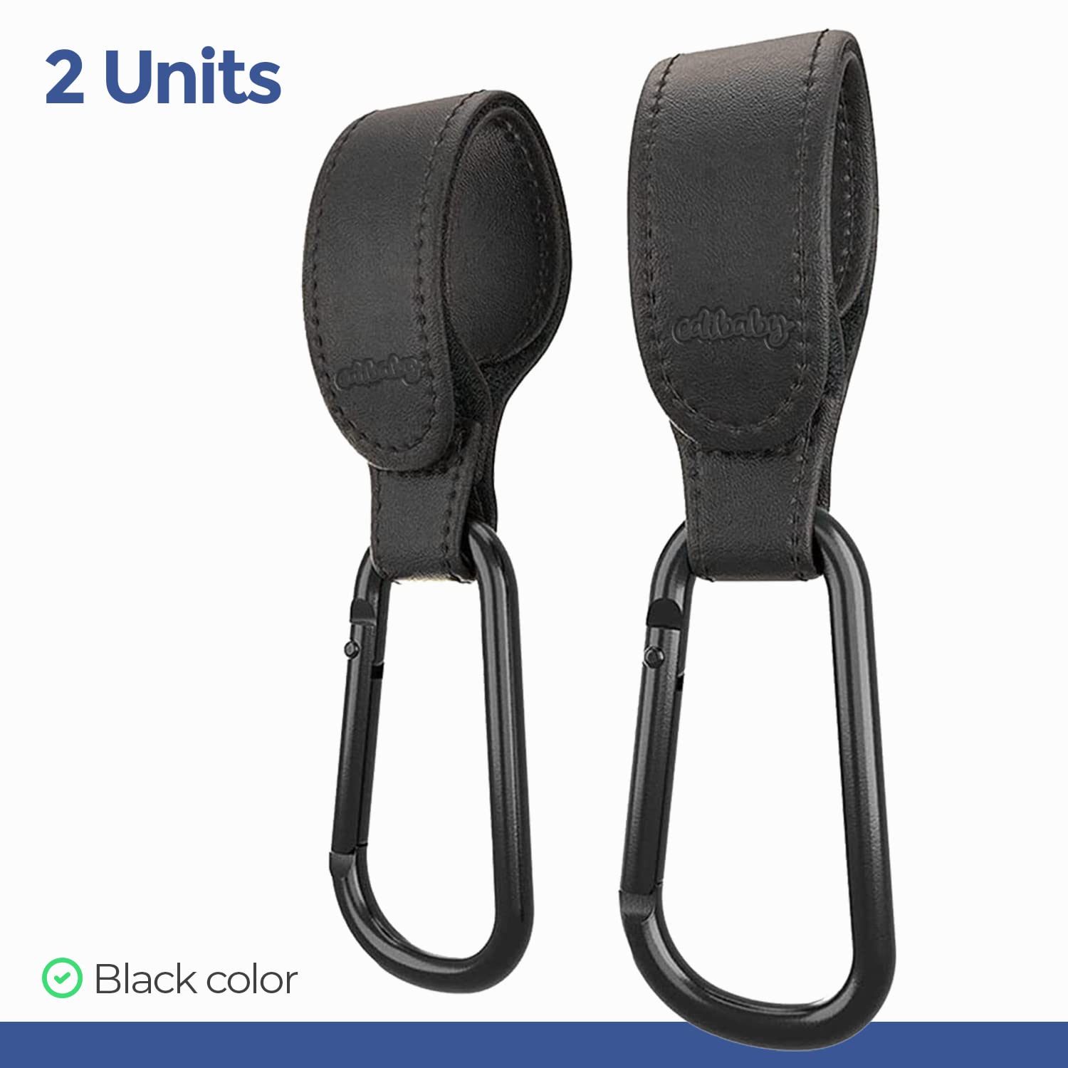 3 Ganci Per Passeggino URAQT - Universali, In Pelle, Porta Borse Fino A 5kg - Foto 9