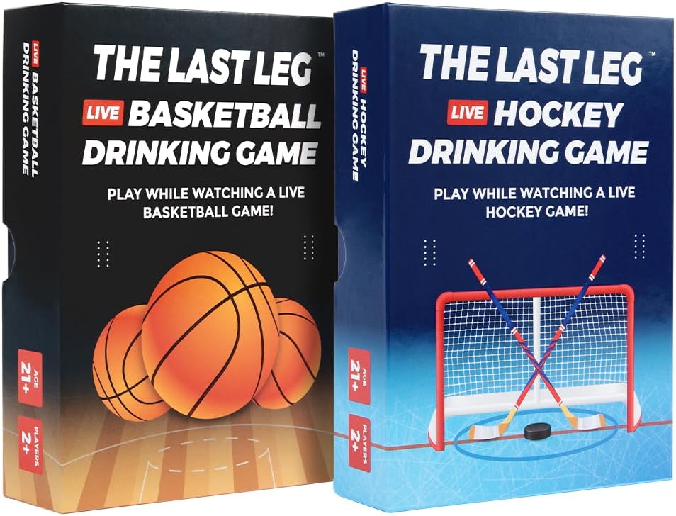 Beer Pressure The Last Leg Live Basketball Drinking Game + The Last Leg Live Hockey Drinking Game Bundle