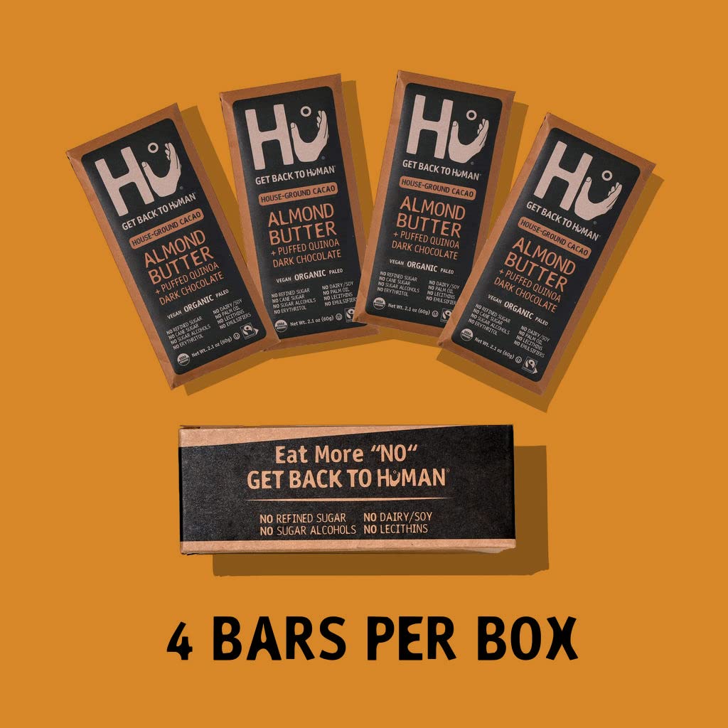 Buy Hu Chocolate Bars 4 Pack Almond Butter Puffed Quinoa Chocolate