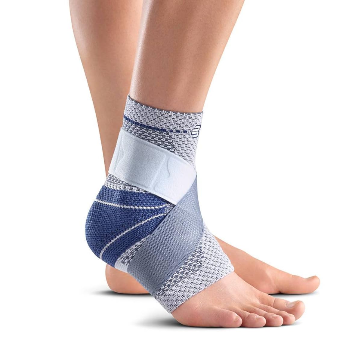 BAUERFEIND MALLEOTRAIN Right S Ankle Brace (Titanium, 6)