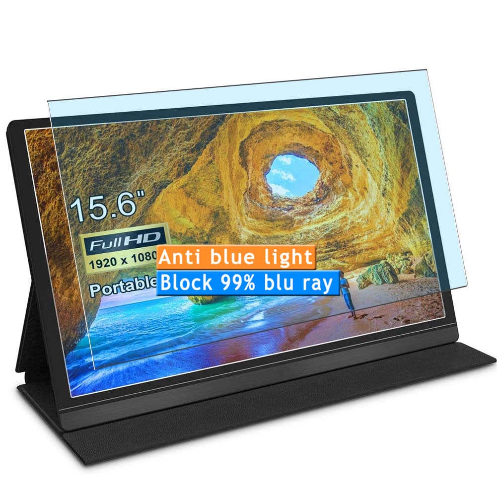 Vaxson2-Pack Anti Blue Light Screen Protector, compatible with SIMPFUN Portable Monitor 15.6", TPU Guard Film Protectors Sticker [NOT Tempered Glass] New