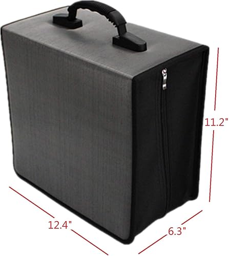 Miniatura 8 de Penlonda Estuche organizador para CDDVD, funda para cartera, almacenamiento de disco de capacidad de 400 (color azul)