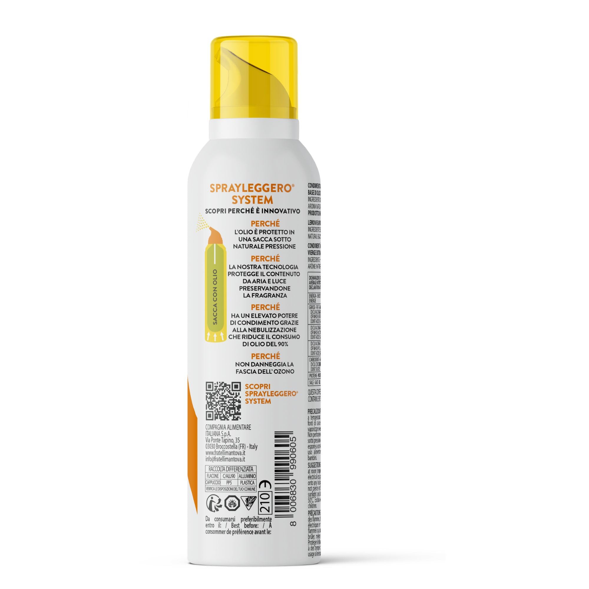 Limone Spray in Olio Extra Vergine di Oliva 100ml - Olio Spray italiano – Sprayleggero – 100% Naturale,100% Leggero, 100% Facile - Con lo spray risparmi fino al 90% di prodotto - 4