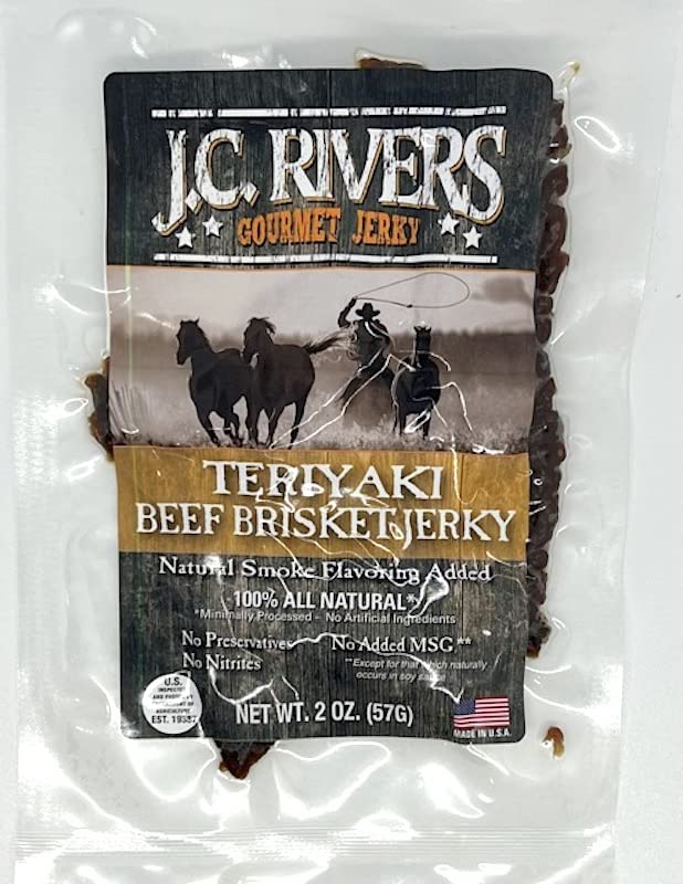 JC RIVERS GOURMET BEEF JERKY (Brisket, Tri tip) (TERIYAKI