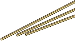 uxcell Brass Round Tube 1.2mm OD 0.25mm Wall Thickness 300mm Length Pipe Tubing 3 Pcs