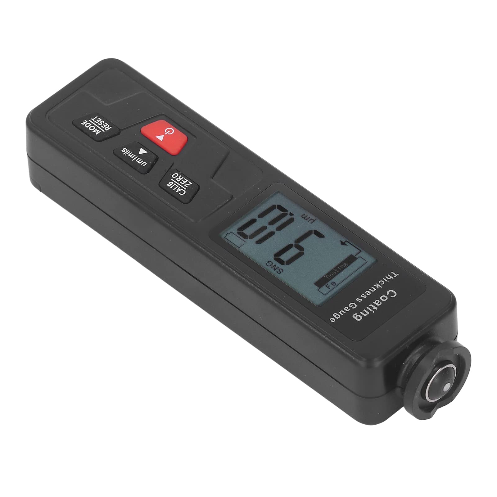 Jeffergarden Miernik Grubości Lakieru Cyfrowy Miernik Grubości Powłoki ABS 0 do 1500 um Rozdzielczość 0,1 um Wyświetlacz LCD Automatyczne Wykrywanie do Kontroli Samochodu Testowanie Powierzchni