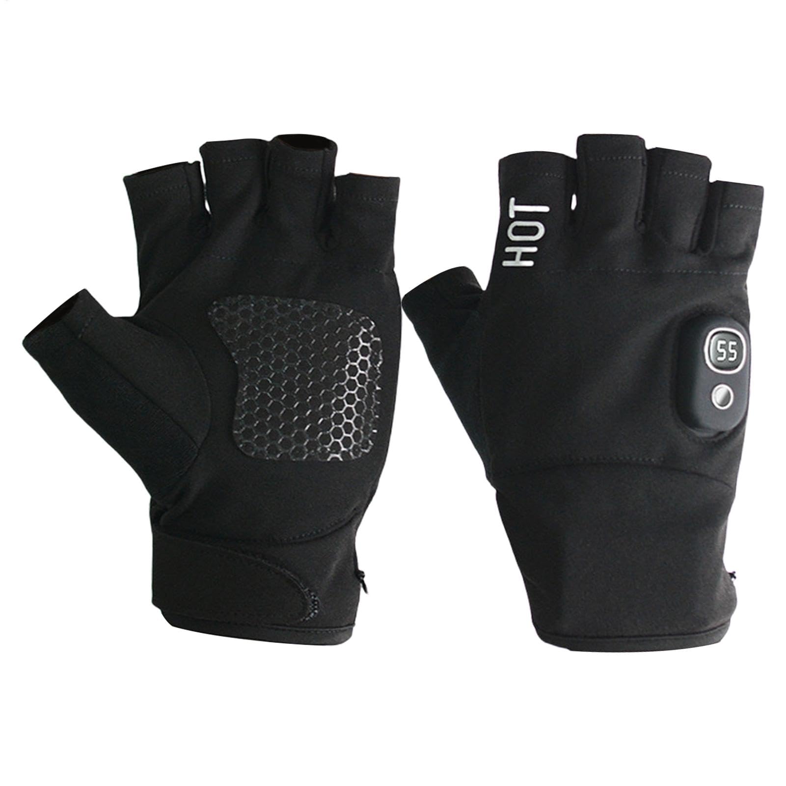 KUMADAI Verwarmde Handschoenen Handwarmers Oplaadbare Hete Handen Handwarmer Elektrische Vingerloze Handschoenen Winter Warme Laptophandschoenen USB-aangedreven Handwarmers Handschoenen
