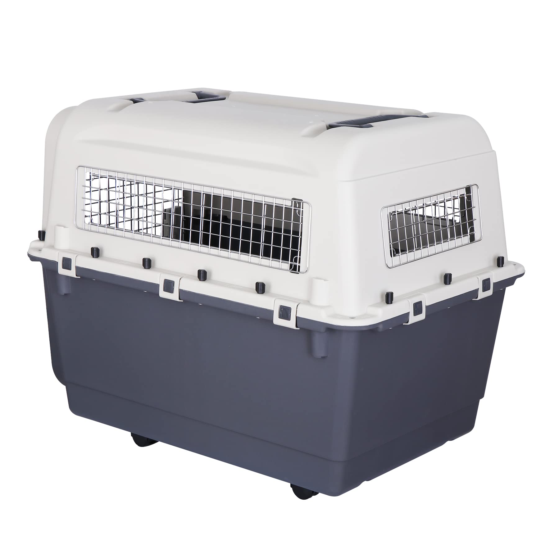Amazon | JungleA ペットキャリー 大型犬 クレート 犬 ハード