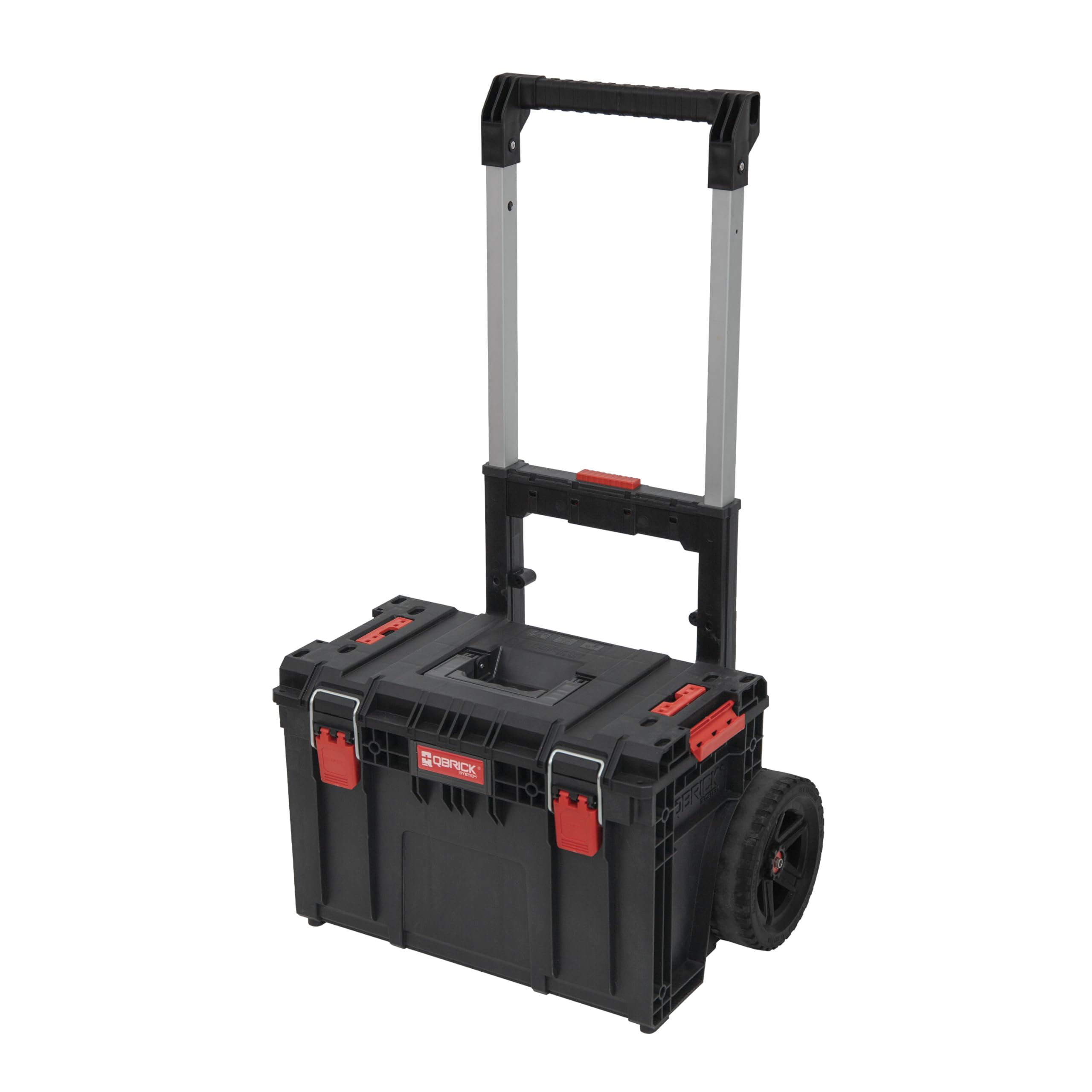 Qbrick System Werkzeugwagen Prime Cart Black Werkzeugtrolley Werkzeugkoffer Werkzeugkasten IP66 100 kg Tragkraft 120 kg Belastbar Modular