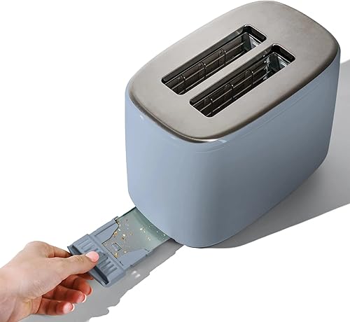 Miniatura 7 de Tostadora con pantalla táctil de 2 rebanadas, azul aciano de Drew Barrymore