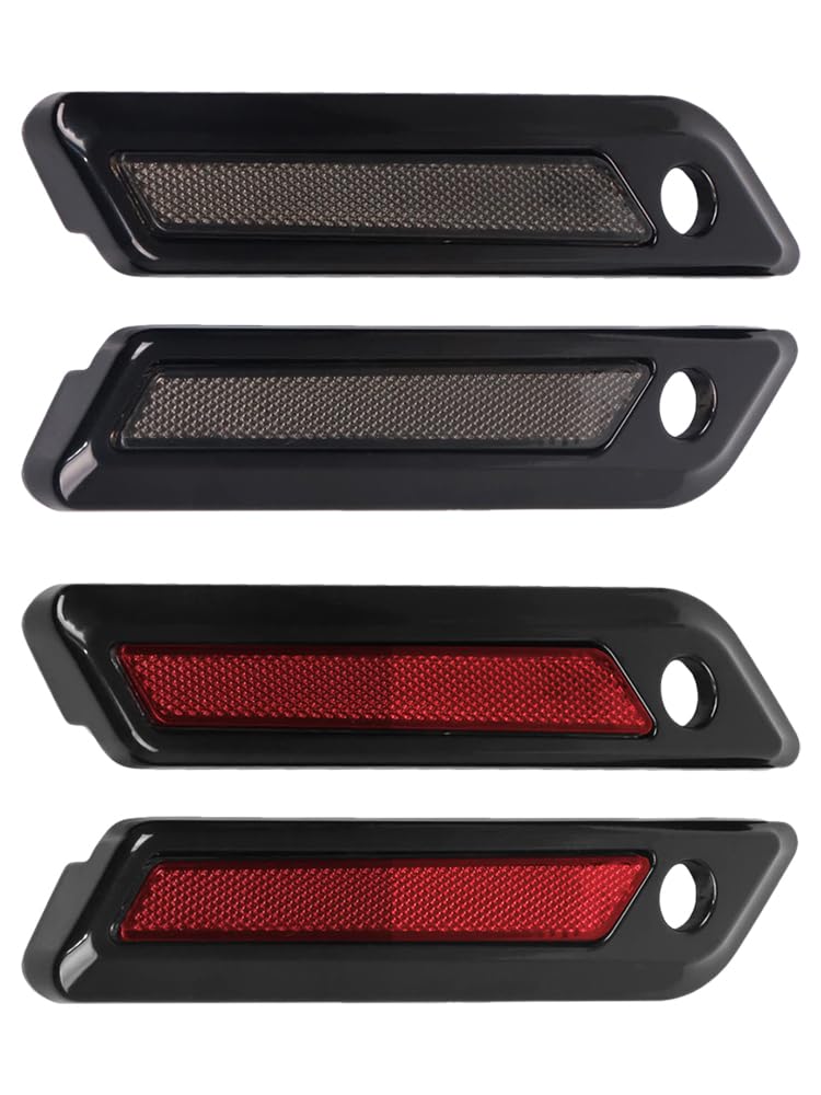 Riloer Housse de protection extérieure pour sacoche de selle de moto - Housse de protection latérale compatible avec Harley - Fumé