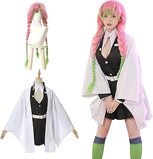 Sponsored Ad - Kanroji Mitsuri Cosplay Costume with Wig, Adult Costume for Cultural Festivals, Events, Kanjiro Kamado, Kan...