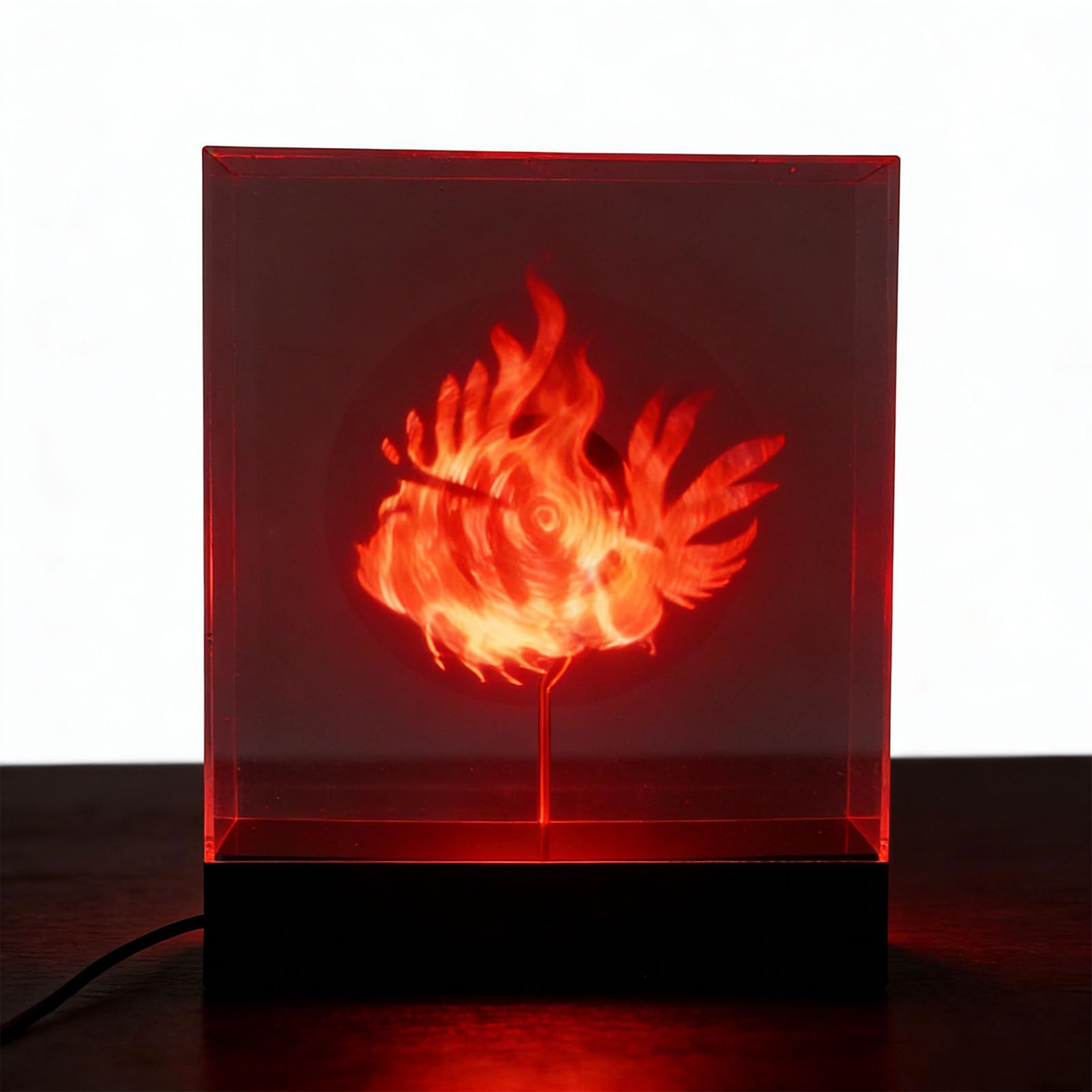 Proiettore Ologramma 3D da 18 Cm, Ventola per Display Pubblicitario Olografico WiFi con 80 LED Risoluzione 298x298, Editing Video Personalizzato con Controllo Software, per