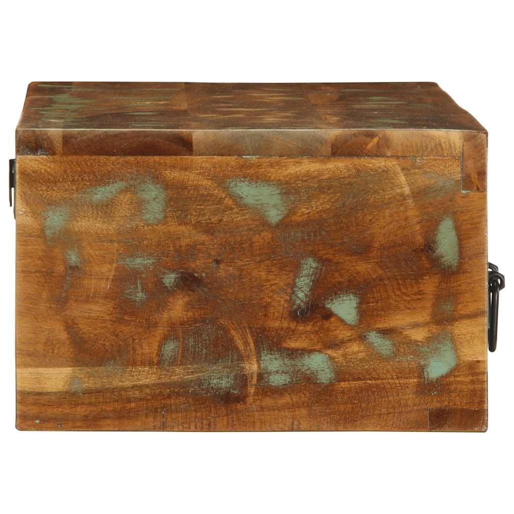 TV-Wandschrank 80x30x19 cm Massives Altholz | Wandmontierbar, Platzsparend, Reichlich Stauraum, Pflegeleicht Mit Feuchtem Tuch