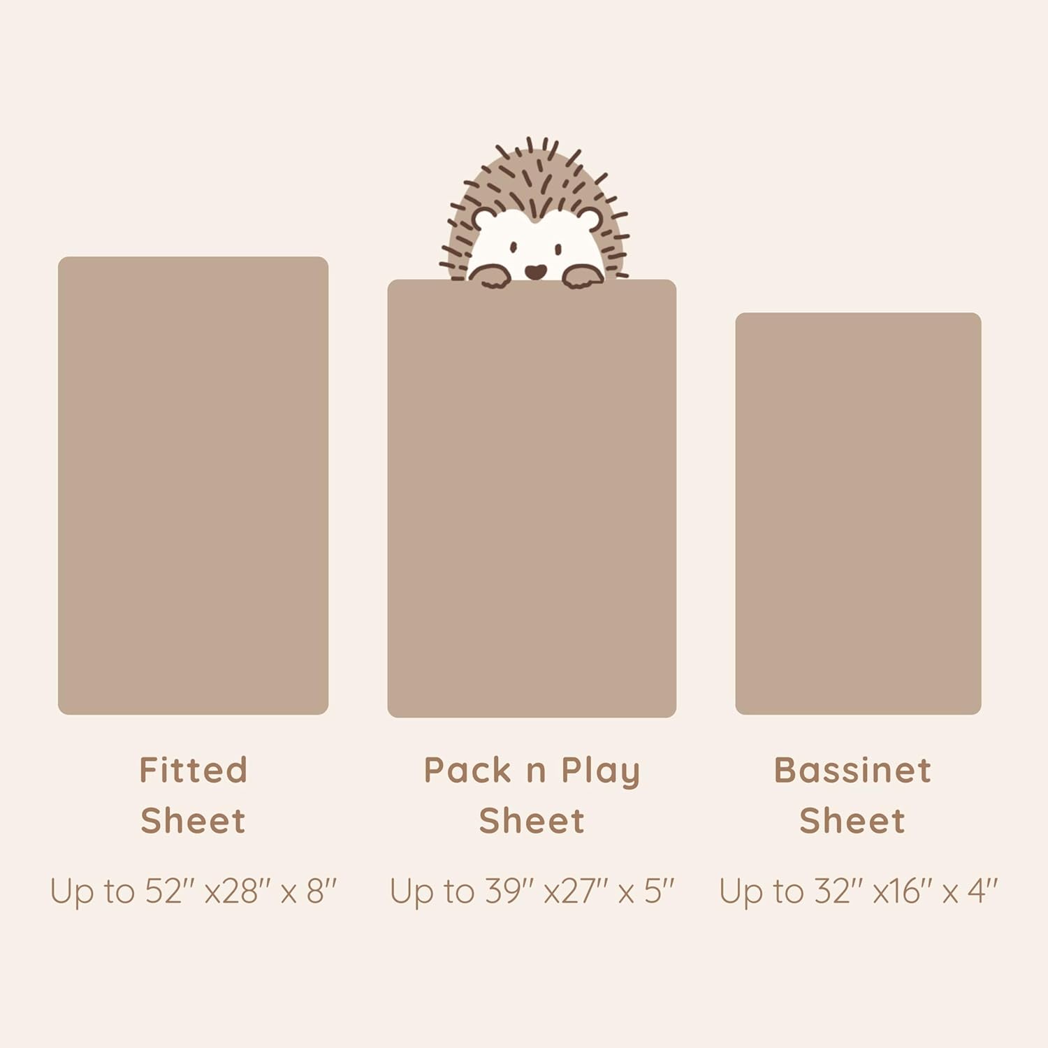 2-Pack Muslin Mini Crib Sheets Girl Boy, Cotton Muslin Pack and Play Sheets Fitted, 27" x 39", Fits Graco Pack n Play Mattress, Playpen Sheets Pack n Play, Oeko-Tex (Neutral Pack n Play Sheets)