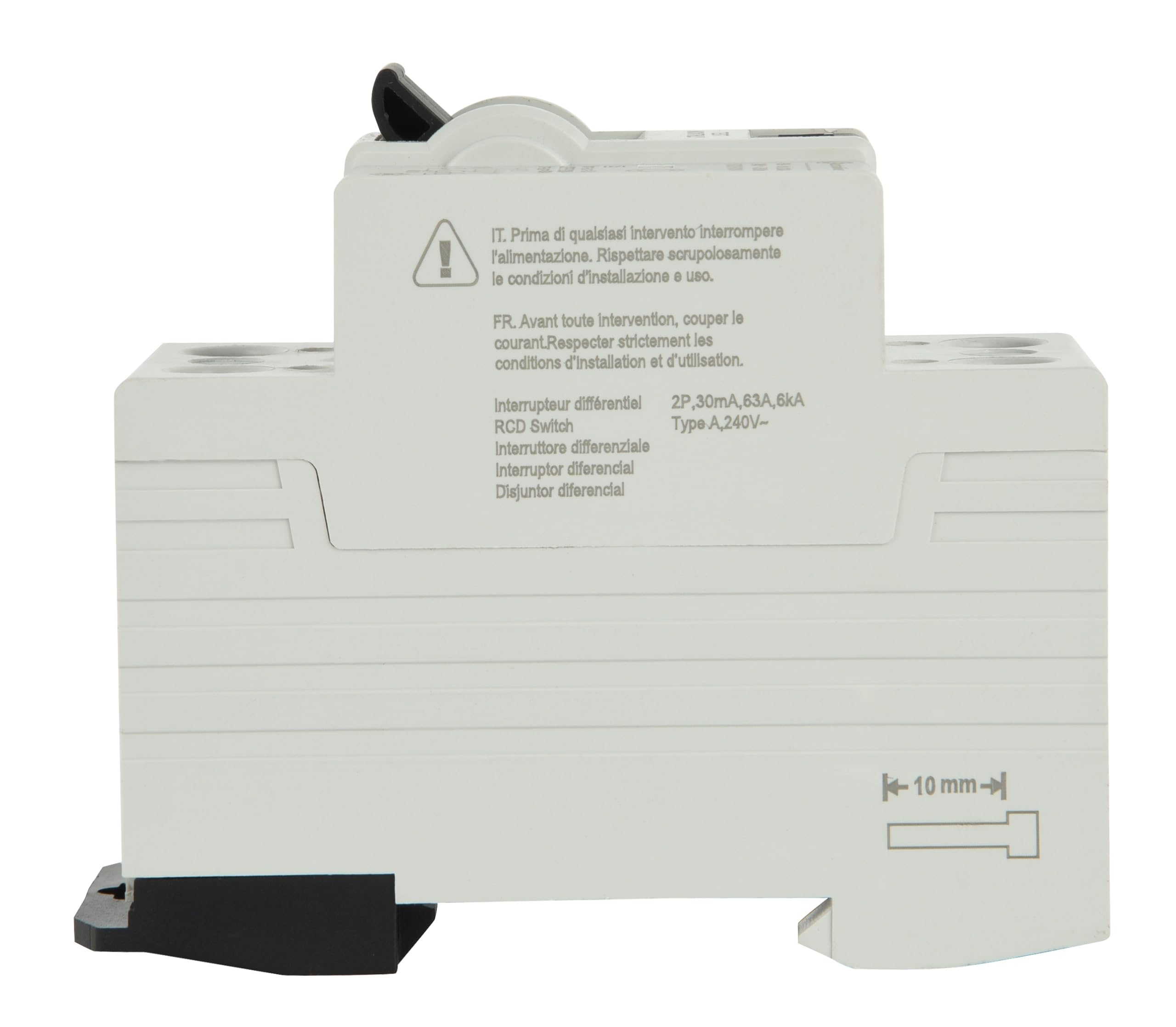 Electraline 87012 Interrupteur différentiel 63A, sensibilité 30mA, type A