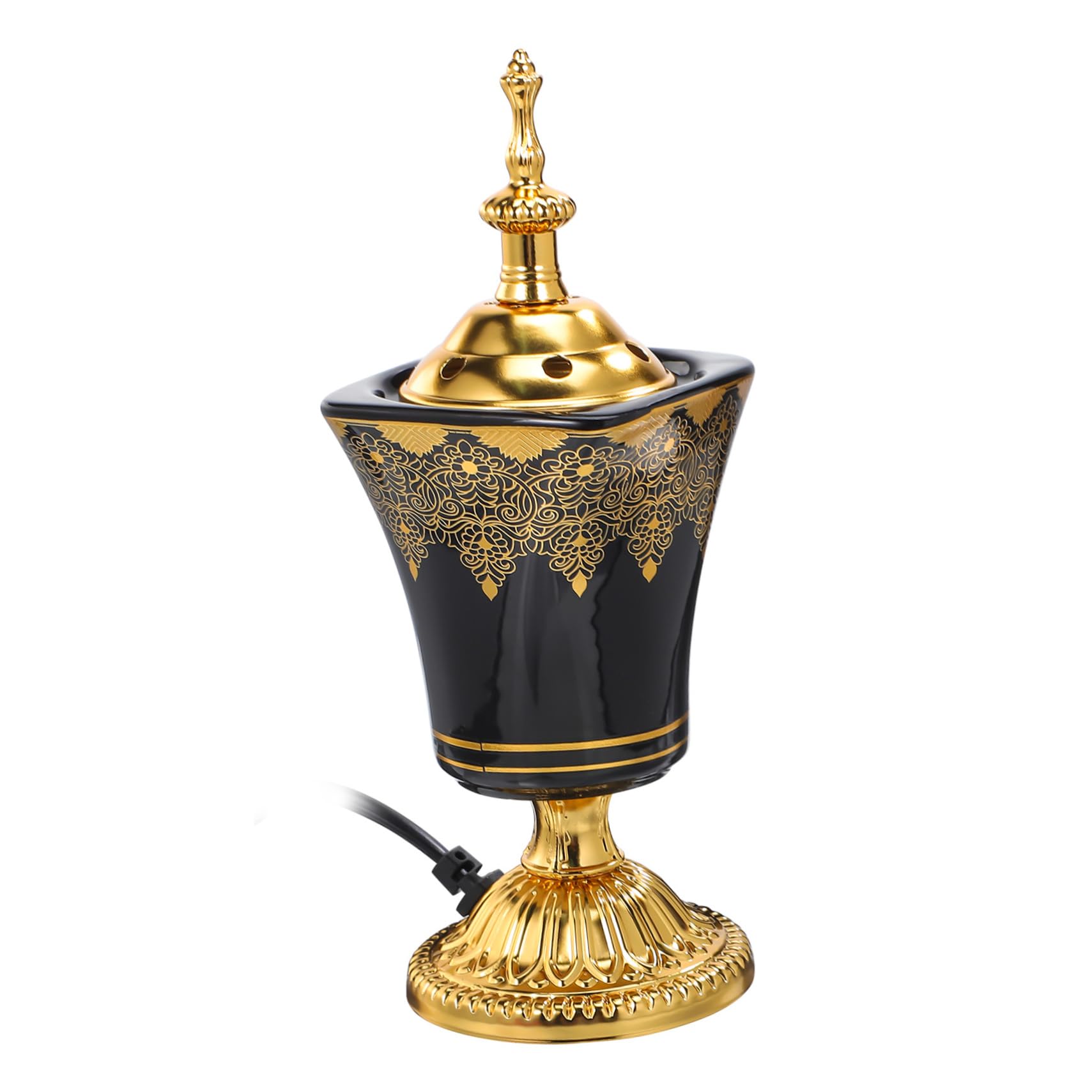 VOSAREA Electric Incense Burner Plug in Censer for Home Office Safe Aromatherapy with No Open Flame Elegant Design for Yoga Rooms Relaxation