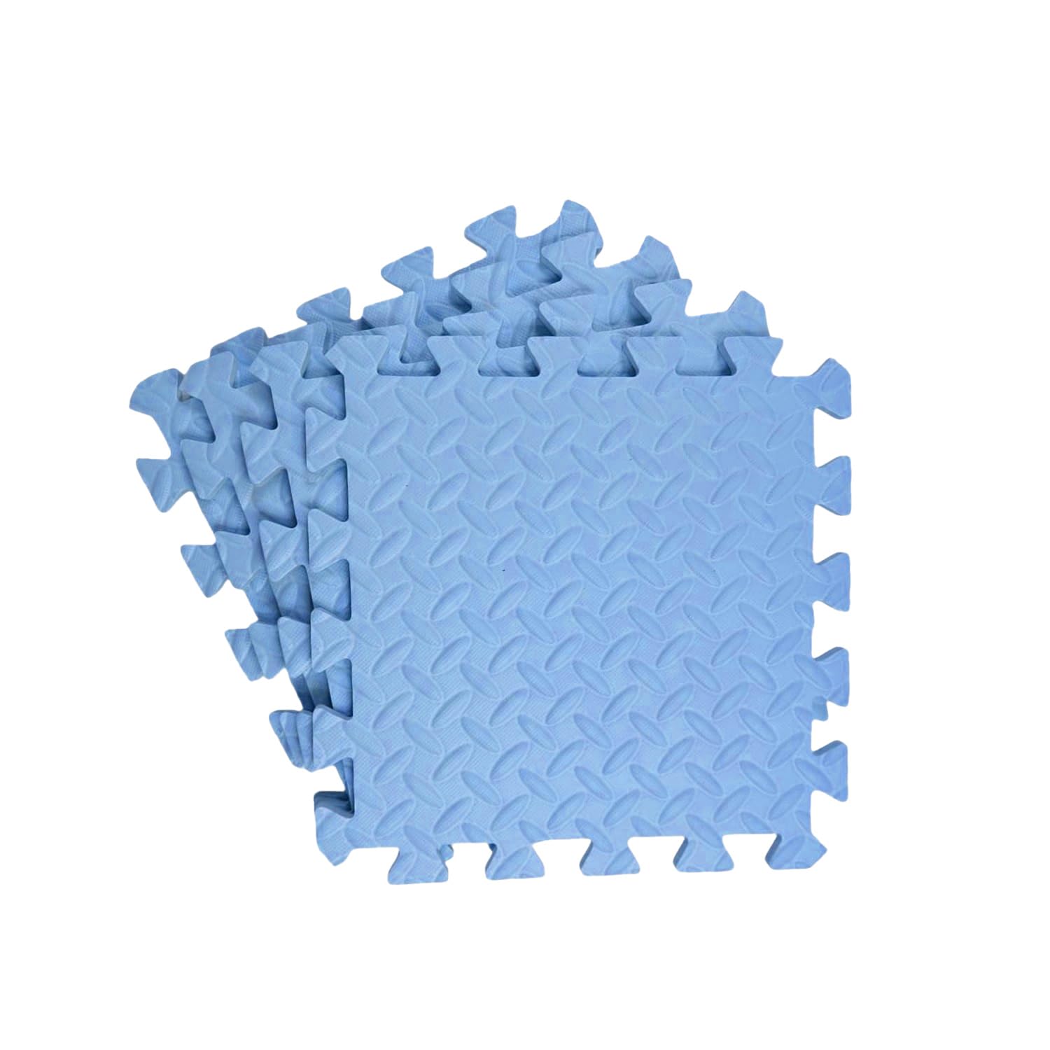 Pack of 4 30x30cm Light Blue Coloured 1cm Thick EVA Foam Mats โ image 1