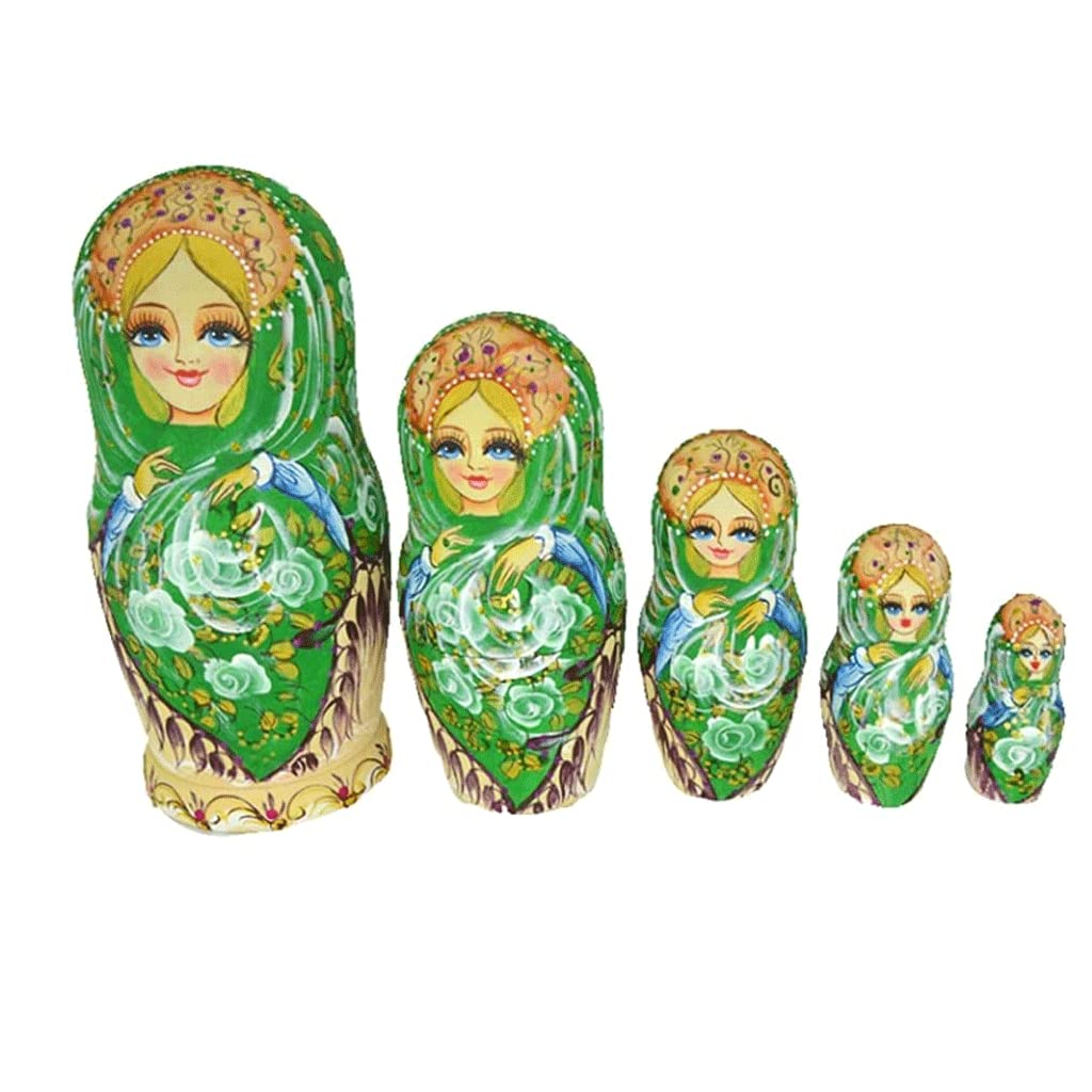 Matrioszka Handgeschilderde Russische Nesten Poppen Houten Matroesjka Poppen 7 stks voor Kinderen en Home Decor Educatief Baboushka Nesten Poppen zabawny prezent