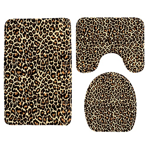 3-Piece Leopard Print Bath Set