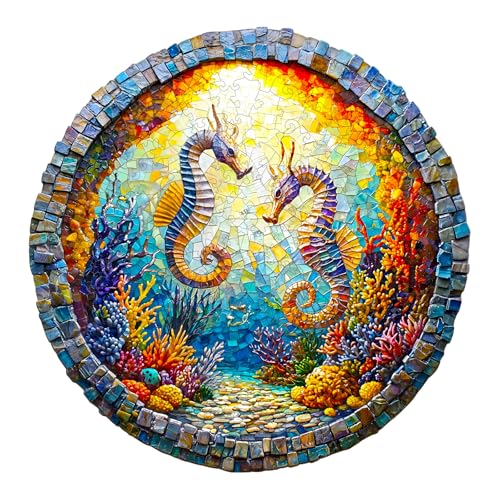 TheGiffter Puzzles en Bois, Hippocampes en Harmonie