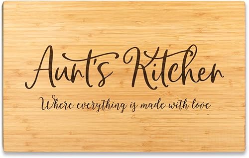 Miniatura 7 de Andaz Press - Tabla de cortar de madera de bambú, 15.7 x 11.0in, diseño de Grammy's Kitchen Where Everything is Made with Love, 1 paquete, grabada