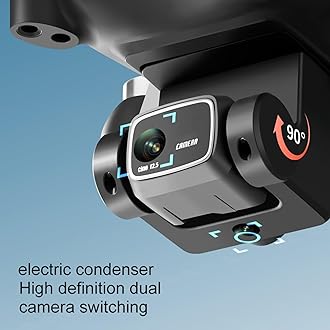 GoolRC S116 Drone with 4K Camera for Adults, RC Quadcopter with Obstacle Avoidance, Optical Flow, Trajectory Flight, Headless Mode, Gravity Sensor, Brushless Motor, Storage Bag and 2 Batteries (Black)