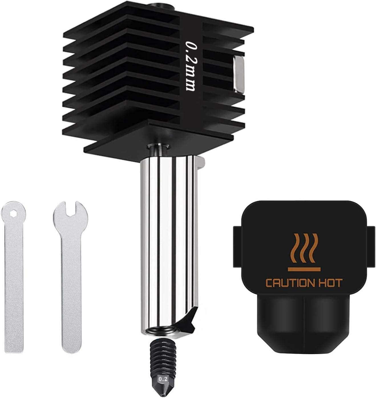 0.2mm Bambu Lab A1 Mini Hotend, 3D Printer Parts Replacement Print Head for Bambu Lab A1 Mini 3D Printer