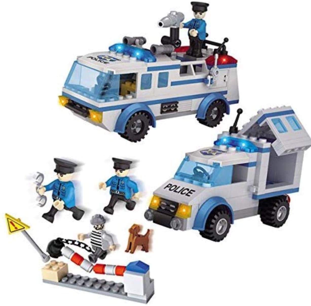 RVM Toys 368 Pcs City Police Station Building Block Game Set City Construction Birthday Gift for Boys and Girls Multi Color-image-37